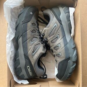 Oboz Dark Shadow Bridger Low B-Dry Waterproof Hiking Shoes Size 9.5W
